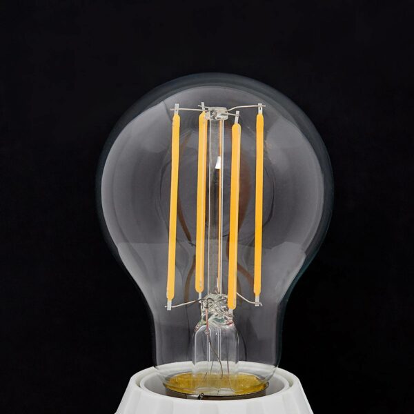 E27 LED-pære filament 7W, 806Lm, 2.700K, klar