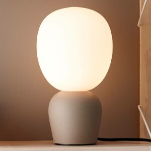 Bordlampe Buddy, sandfarvet