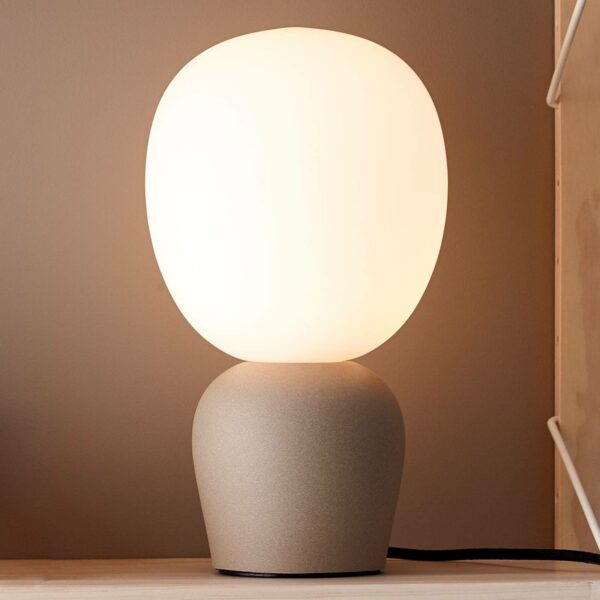 Bordlampe Buddy, sandfarvet
