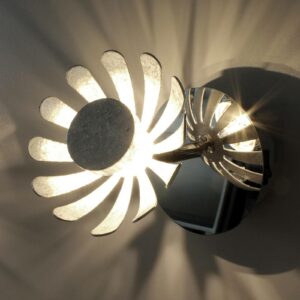 Bloom LED-væglampe, sølv