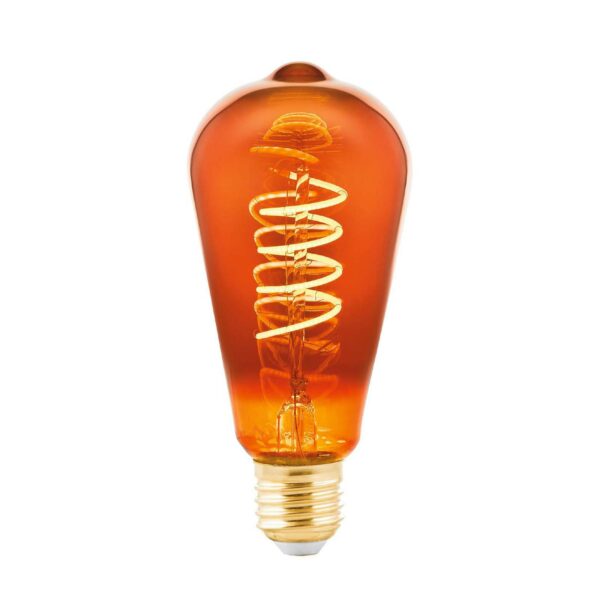 LED-lampe E27 4 W Rustika kobberbelagt