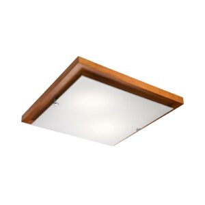 Kerio loftlampe, 35 x 35 cm, rustikt fyrretræ