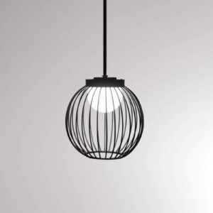 Boho LED-pendellampe, IP65, med burskærm