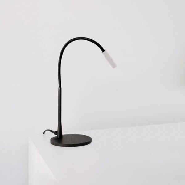 Zhoom LED-bordlampe, 3.000 K, mat hvidt hoved