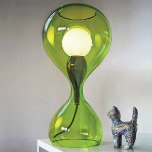 next Blubb - mundblæst glasbordlampe, grøn