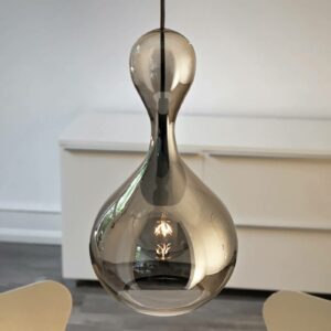next Blubb - pendellampe i glas, krom
