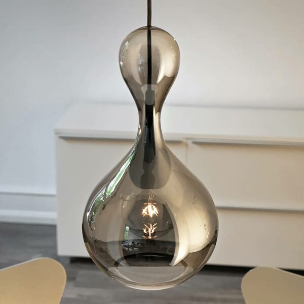 next Blubb - pendellampe i glas, krom
