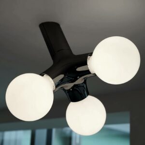 next DNA Wall/Ceiling loftlampe, sort