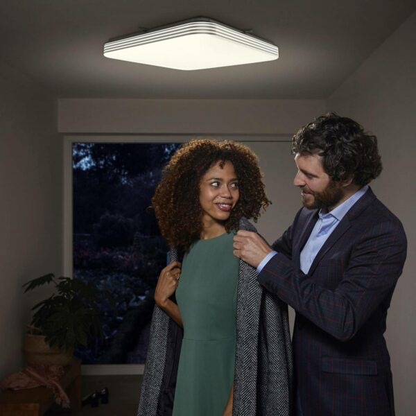 Ledvance Orbis Sensor LED-loftlampe, kantet, 43 cm