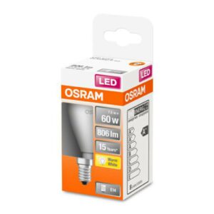 OSRAM Classic P LED-pære E14 7W 2.700K mat
