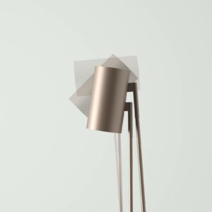 OLEV Boom LED-gulvlampe, 240 cm, IP20, bruneret