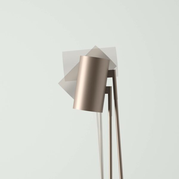 OLEV Boom LED-gulvlampe, 240 cm, IP20, bruneret