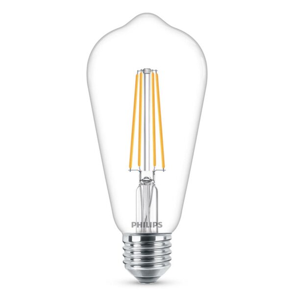 Philips E27 LED-pære filament 4,3W 2.700K