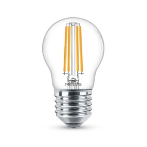 Philips Classic LED-pære E27 P45 6,5W 2.700K, klar