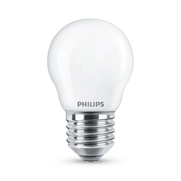 Philips Classic LED-pære E27 P45 6,5W 2.700K, mat