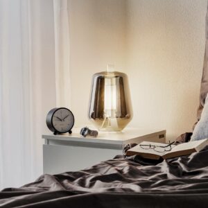 Prandina Luisa T1 bordlampe, 2.700 K, hvid/spejl