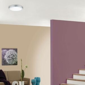 Paulmann Lunar LED-panel, rundt, Ø 30 cm, krom