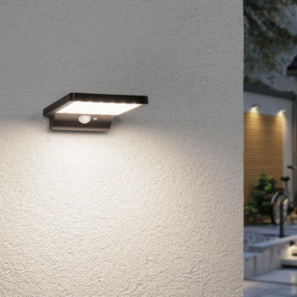Paulmann Solveig LED-væglampe m. solcelle, sensor