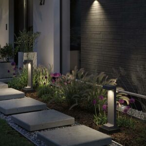 Paulmann Concrea LED-gadelampe, højde 61 cm