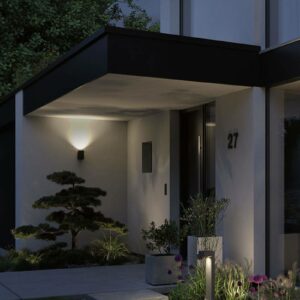Paulmann Concrea udendørs LED-væglampe, cylinder
