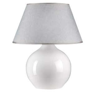 Sfera bordlampe, højde 53 cm, hvid, grå