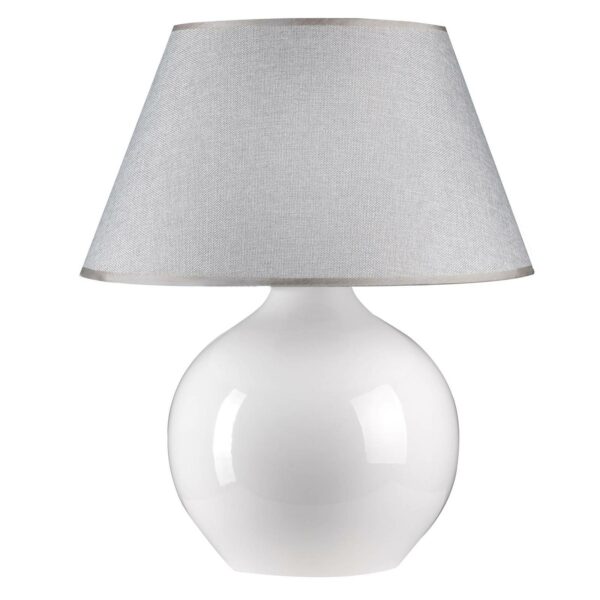 Sfera bordlampe, højde 53 cm, hvid, grå