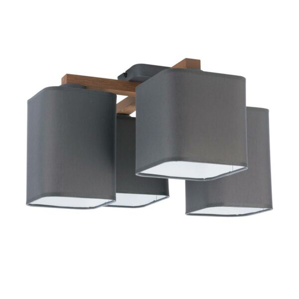 Tora loftlampe, 4 lyskilder, grå
