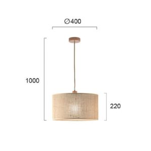 Senso hængelampe, rund, Ø 40 cm