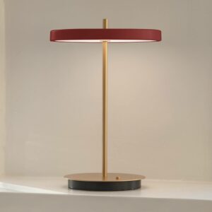 UMAGE Asteria move LED-bordlampe, rubinrød