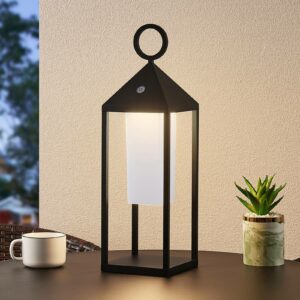 Lucande Miluma udendørs LED-lygte, 54 cm, sort