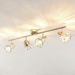 Lindby Kosta loftlampe, 4 lyskilder, nikkel