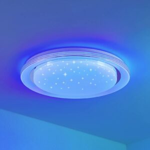 Lindby Mizuni LED-loftlampe, RGBW, CCT, 48 cm