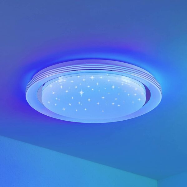 Lindby Mizuni LED-loftlampe, RGBW, CCT, 48 cm