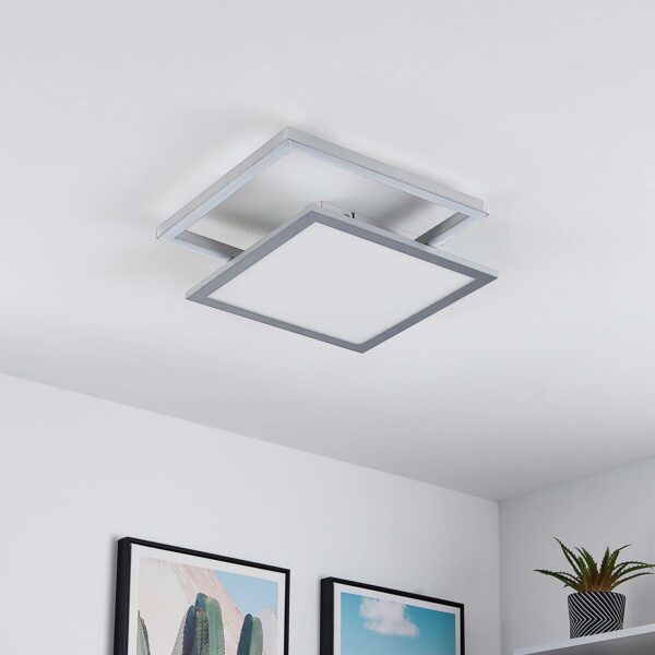 Lucande Senan LED-loftlampe, kvadrater