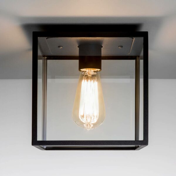 Astro Box - loftlampe med sort ramme