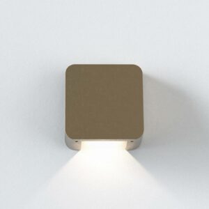 Astro Incline Single udendørs LED-væglampe messing