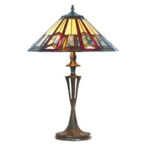 Bordlampe Lillie i Tiffany-stil