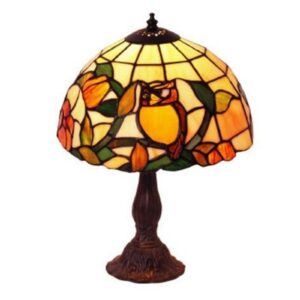 JULIANNA motiv-bordlampe i Tiffany stil