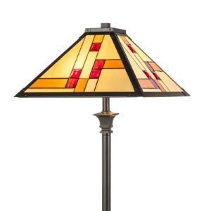 KT1836-50+P1837 gulvlampe i Tiffany-stil