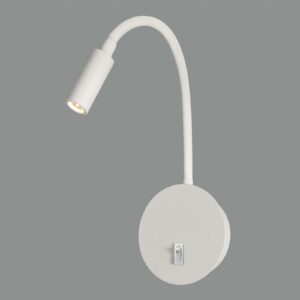 Lyon LED-væglampe med flex-arm, hvid