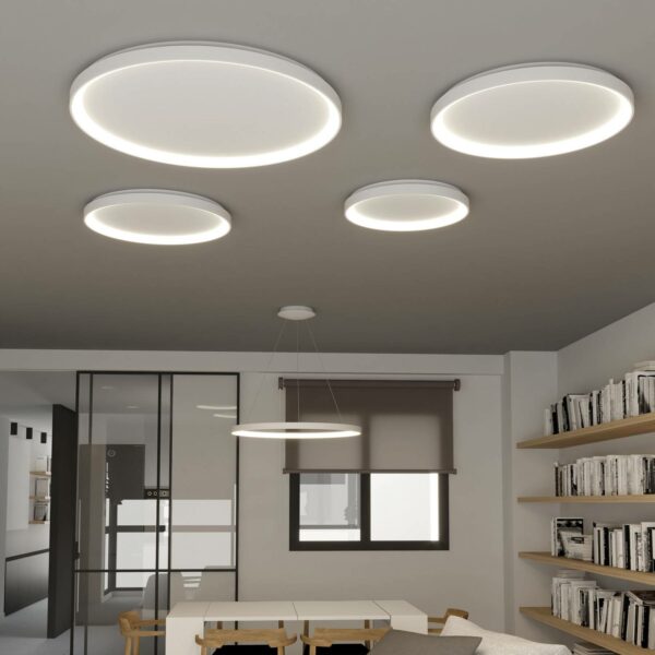 Grace LED-loftlampe, DALI, Ø 58 cm, Casambi