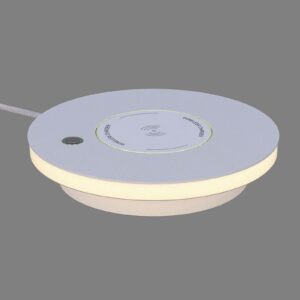 Ekil LED-bordlampe, QI-ladestation, hvid