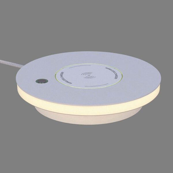 Ekil LED-bordlampe, QI-ladestation, hvid