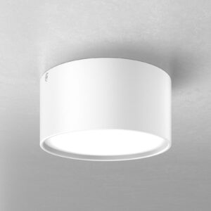Diskret LED-loftlampe Mine i hvid, 12 cm