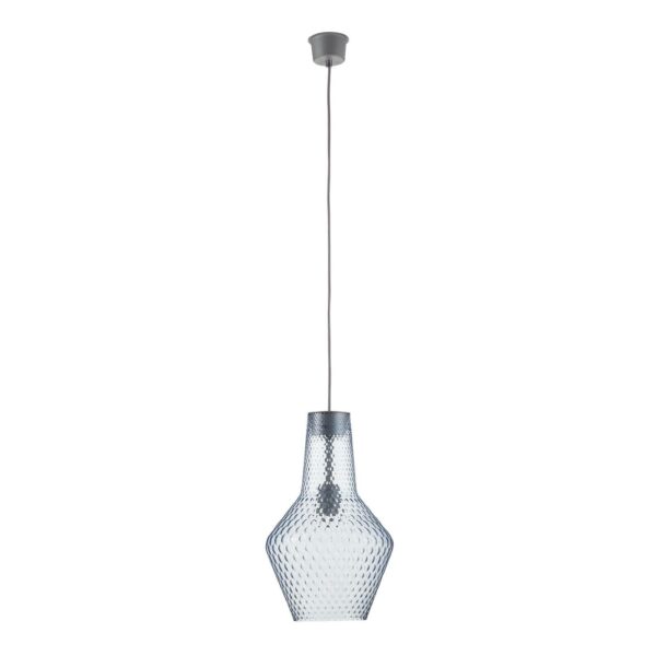 Romeo hængelampe 130 cm, blåt glas