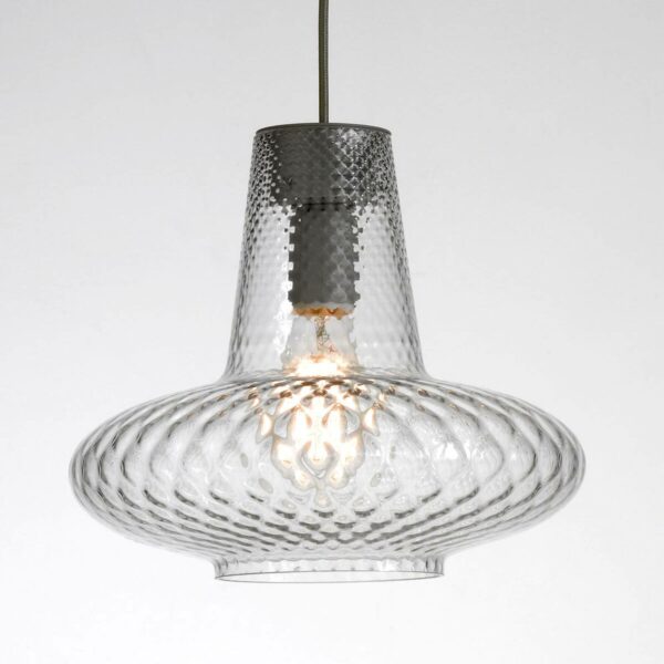 Giulietta glas-pendellampe, transparent