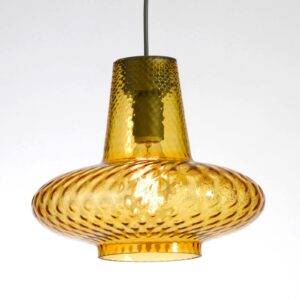 Giulietta glas-pendellampe, ravfarvet