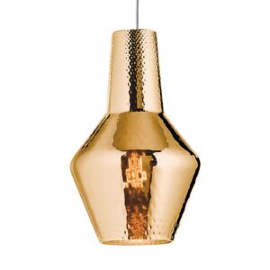 Hængelampe Romeo 130 cm metallisk patineret guld