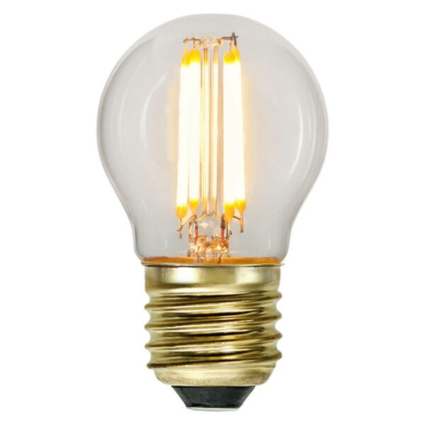 Soft Glow LED-pære E27 4W, 2.100K, dæmpes i 3 trin