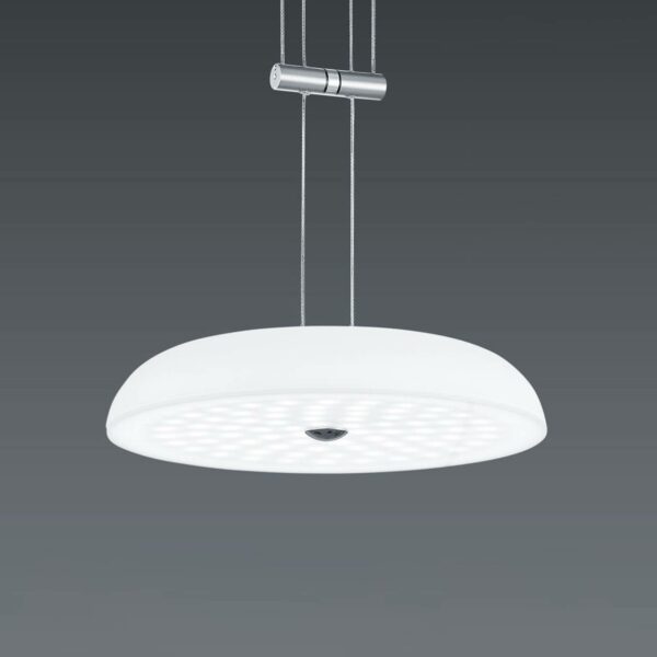 BANKAMP Vanity pendellampe 1 lysk. nikkel Ø 25 cm